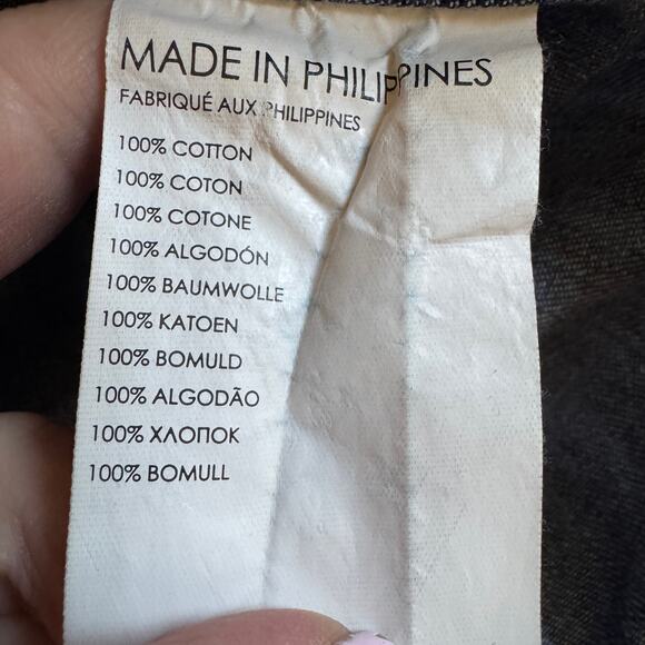 Club Monaco Slim Fit Denim Chambray Button Front Shirt Long Sleeve Size XS EUC - Picture 7 of 11